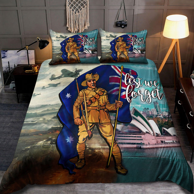 Australia Anzac Day The Past And The Present Bedding Set TN