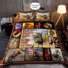 Personalized Name Bull Riding Bedding Set Rodeo Art Ver 5