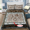 Deer Couple Customize Name Bedding Set NTN25012103