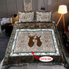 Deer Couple Customize Name Bedding Set