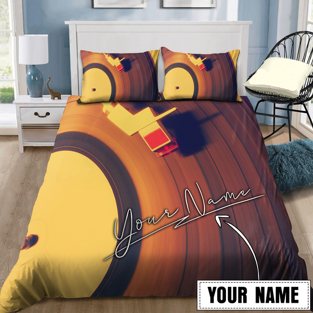 Customize Name Vinyl Record Bedding Set MH26052105