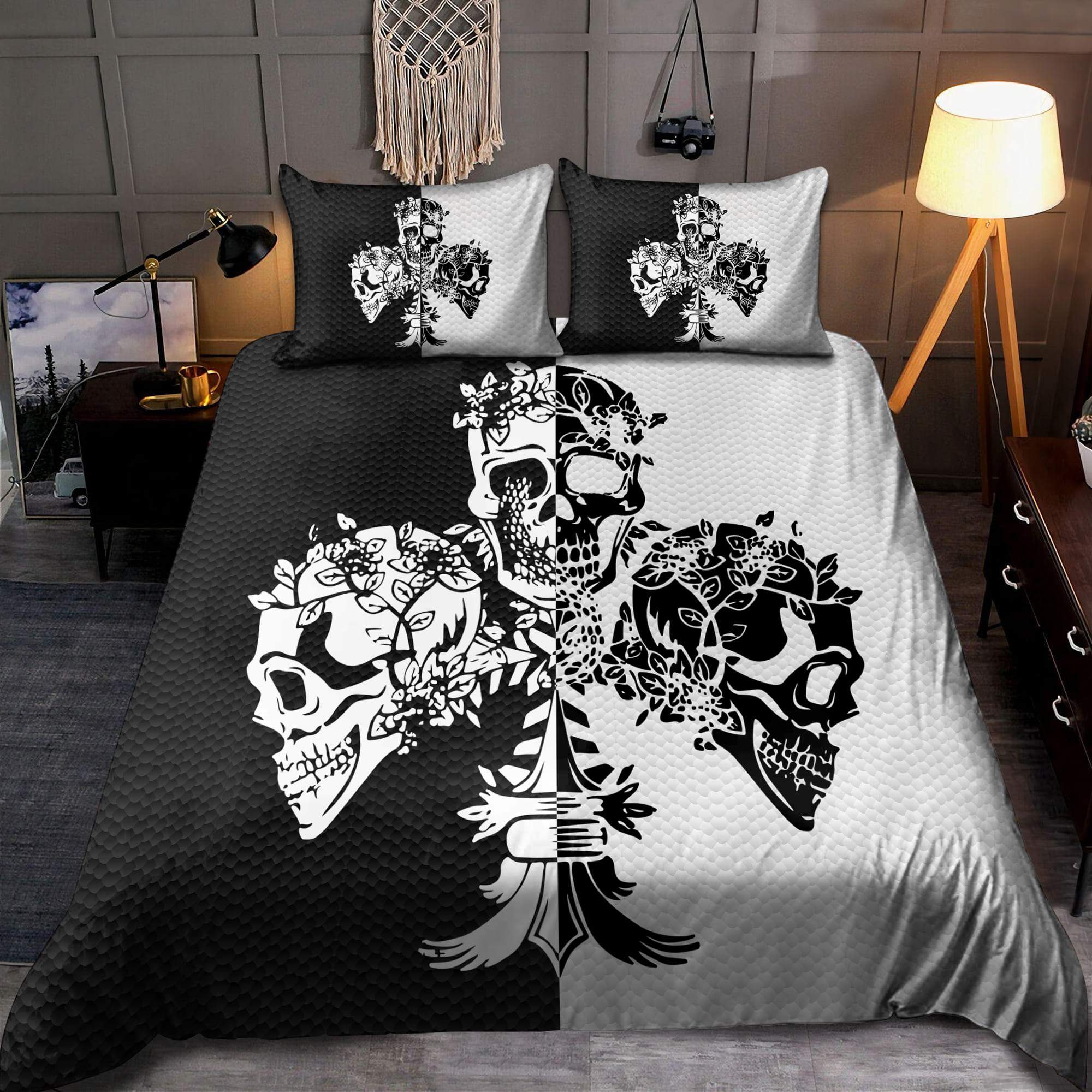 Gothic Art Skull 3D All Over Printed Bedding Set
