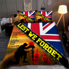 Stand for the Flag Kneel for the Fallen UK Soldier 3D print Bedding set