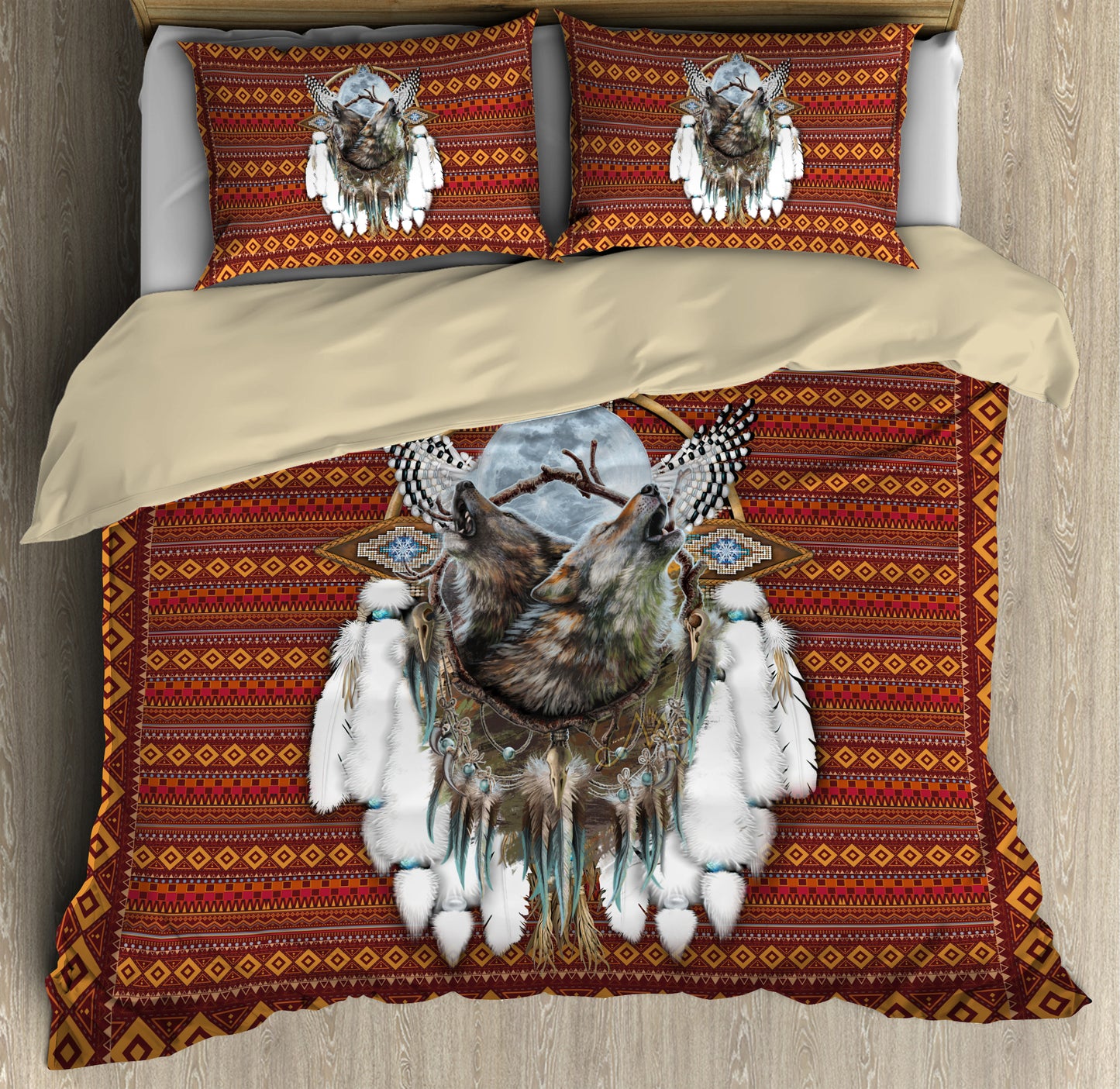 Native American 3D All Over Printed Bedding Set