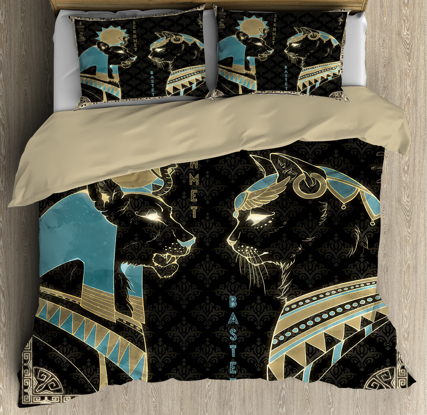 Bastet Sekhmet Ancient Egyptian Mythology Culture Bedding set