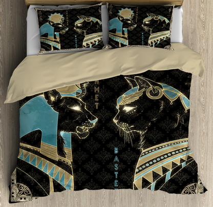 Bastet Sekhmet Ancient Egyptian Mythology Culture Bedding set