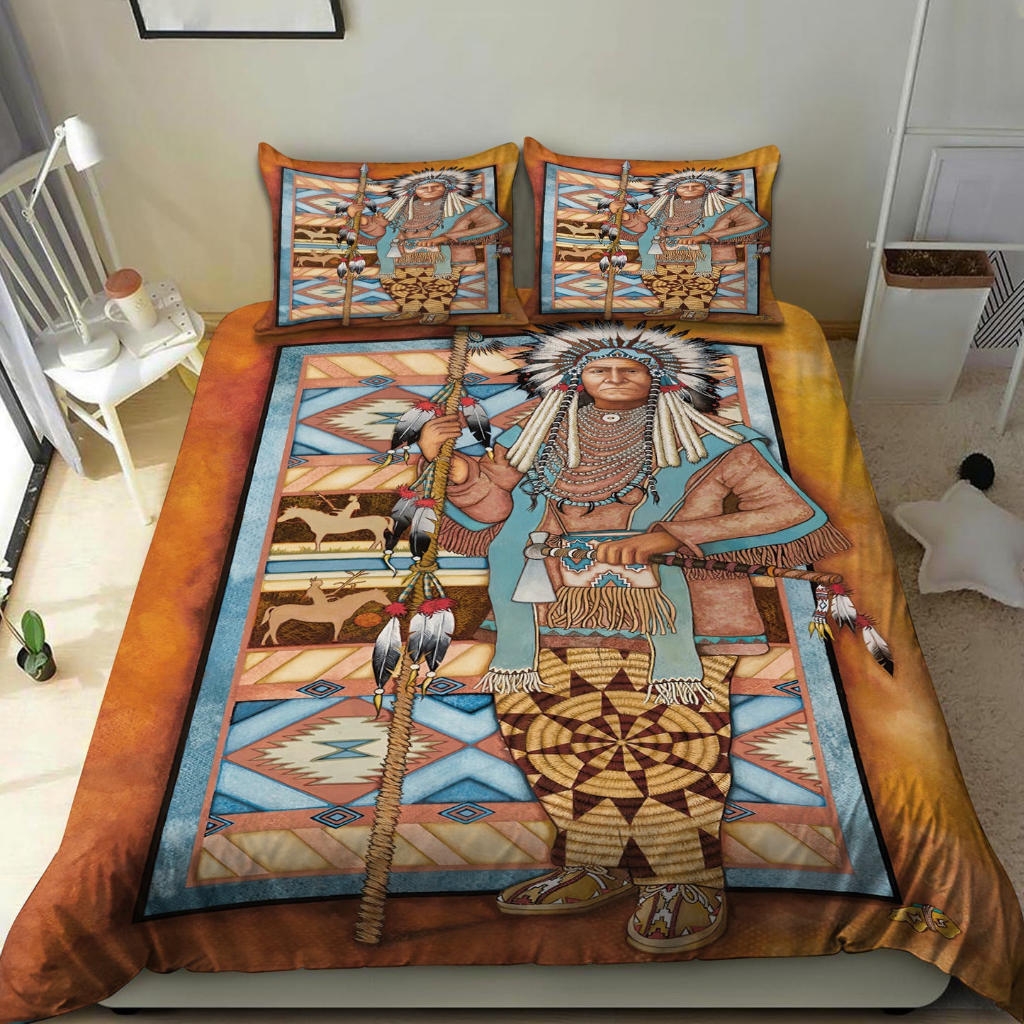 Native American 3D All Over Printed Bedding Set