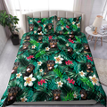 Rottweiler hawaiian bedding set