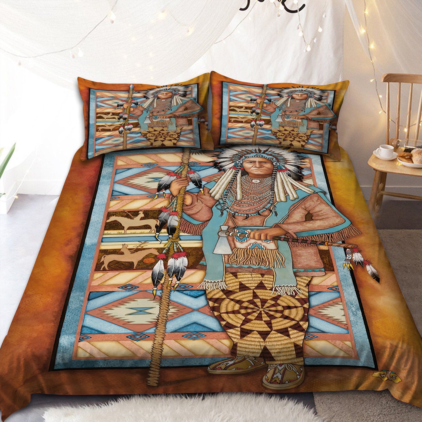 Native American 3D All Over Printed Bedding Set