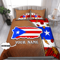 Customize Name Loving Puerto Rico Bedding Set