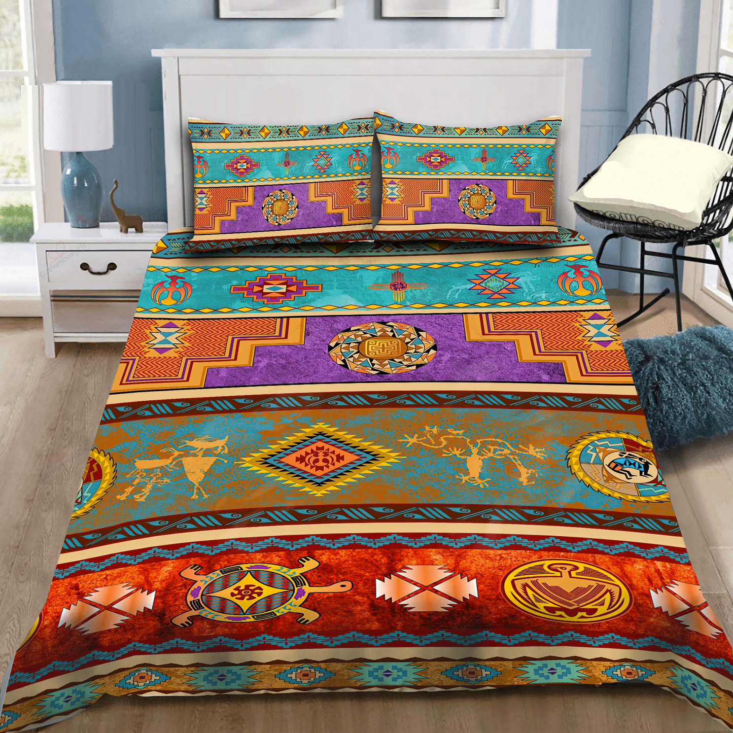 Native American 3D All Over Printed Bedding Set