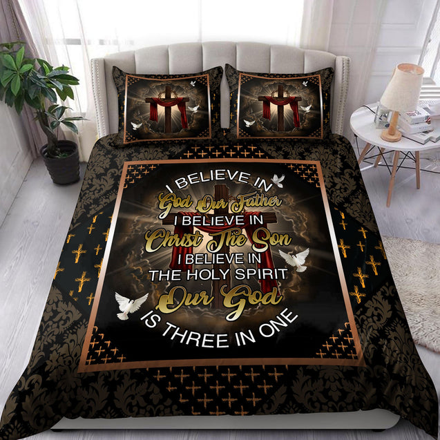 Jesus I Believe In God 3D All Over Printed Bedding Set