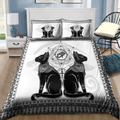 Couple Cats Ancient Egyptian Mythology Culture Bedding set