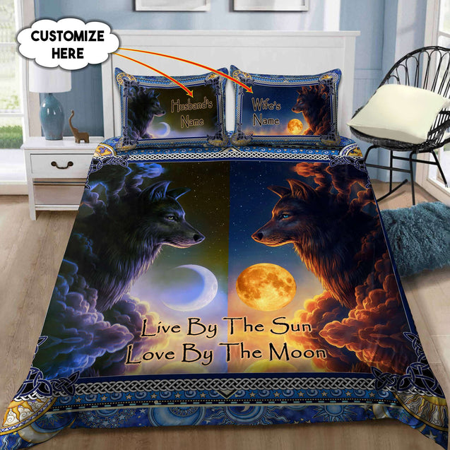 Couple Wolf 3D All Over Printed Bedding Set