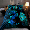 Couple Shark Polynesian Hawaii 3D Bedding Set