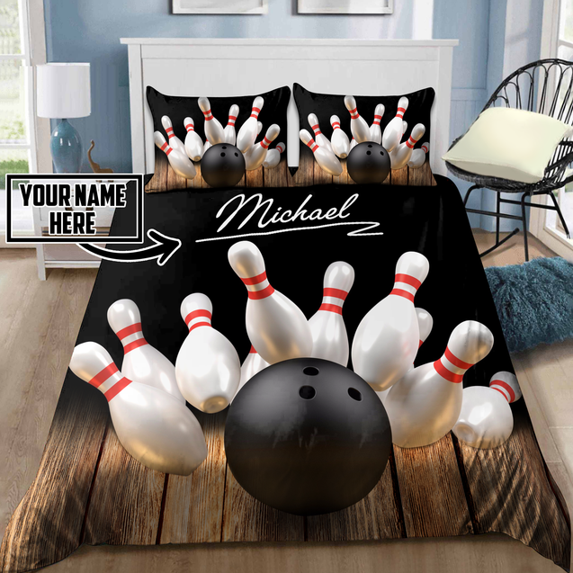 Customize Name Bowling Bedding Set DA19052101