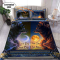 Couple Wolf 3D All Over Printed Bedding Set