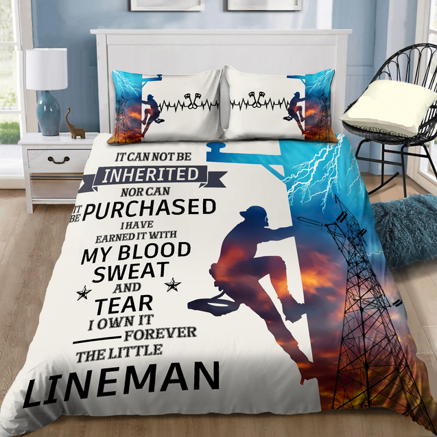 Premium All Over Printed Lineman Bedding Set MEI