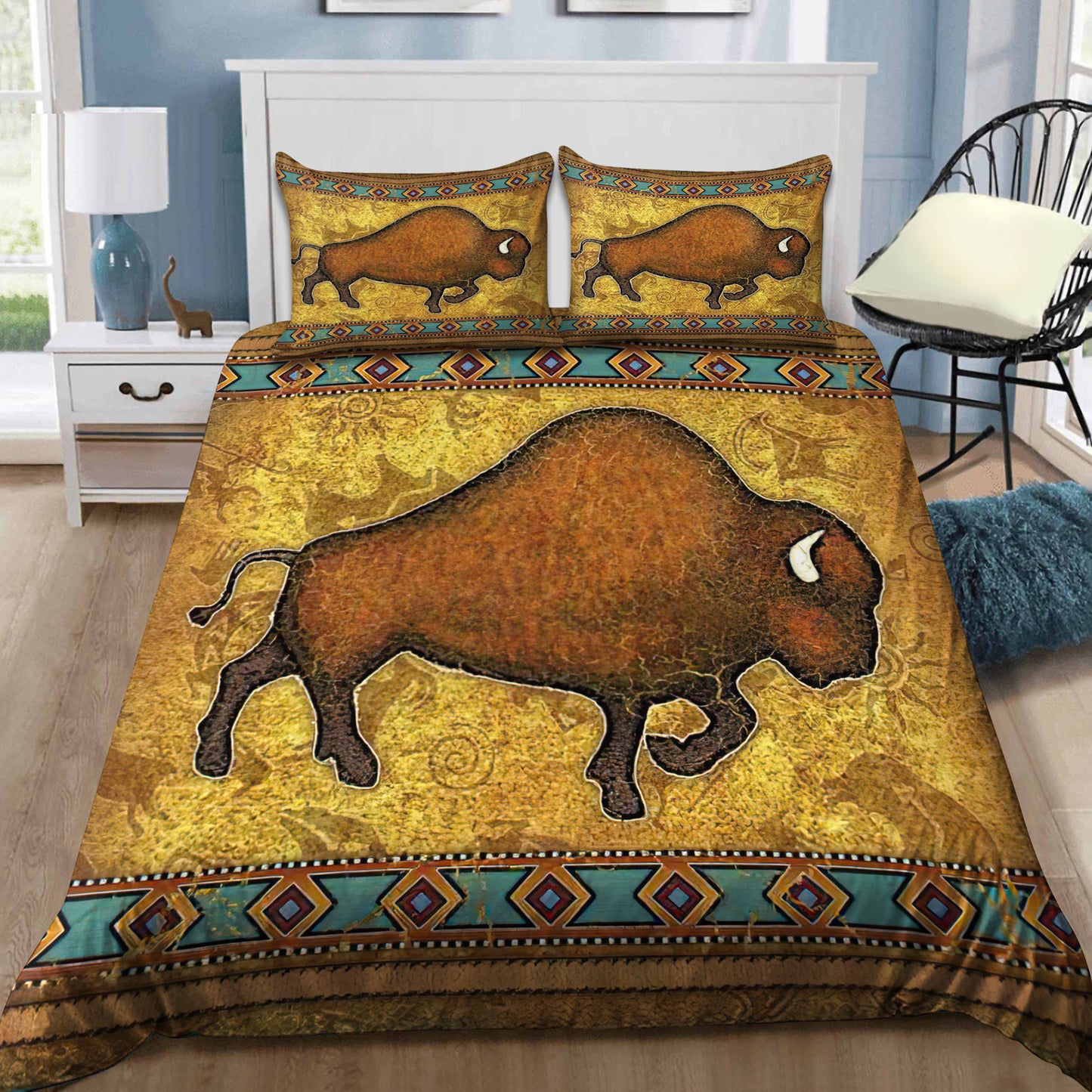 Bison Native American 3D All Over Printed Bedding Set