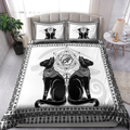 Couple Cats Ancient Egyptian Mythology Culture Bedding set