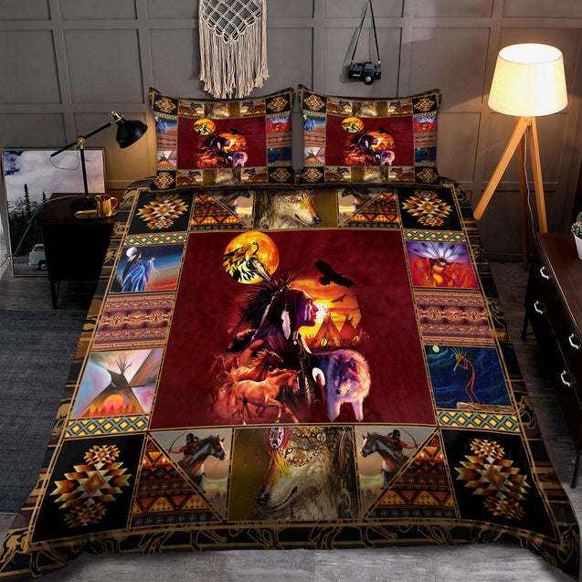 Native American 3D All Over Printed Bedding Set