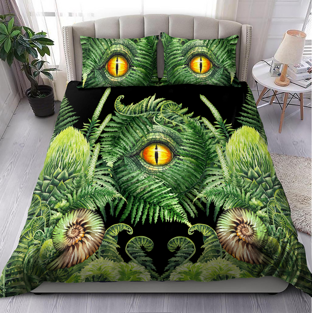 Seashell And Fern Eyes Bedding Set