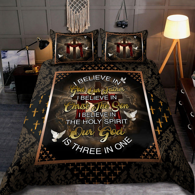 Jesus I Believe In God 3D All Over Printed Bedding Set