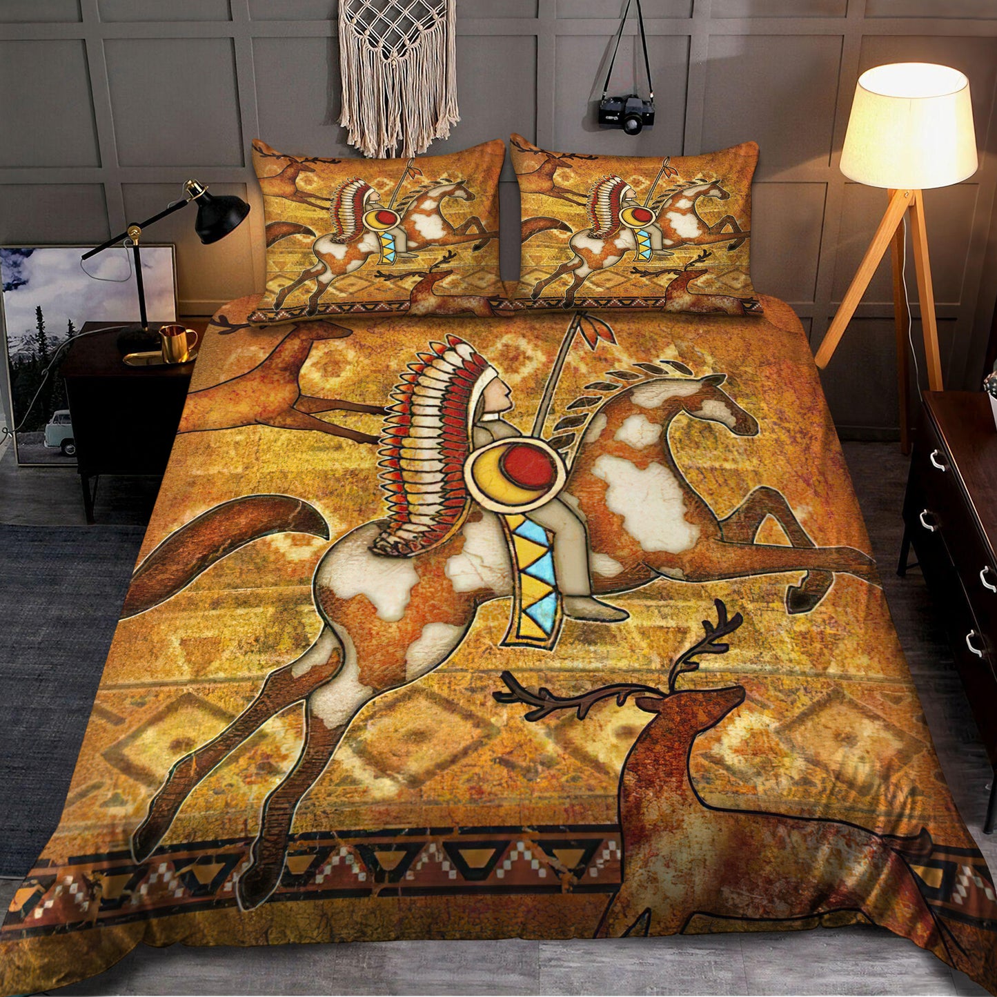 Horse Native American 3D All Over Printed Bedding Set