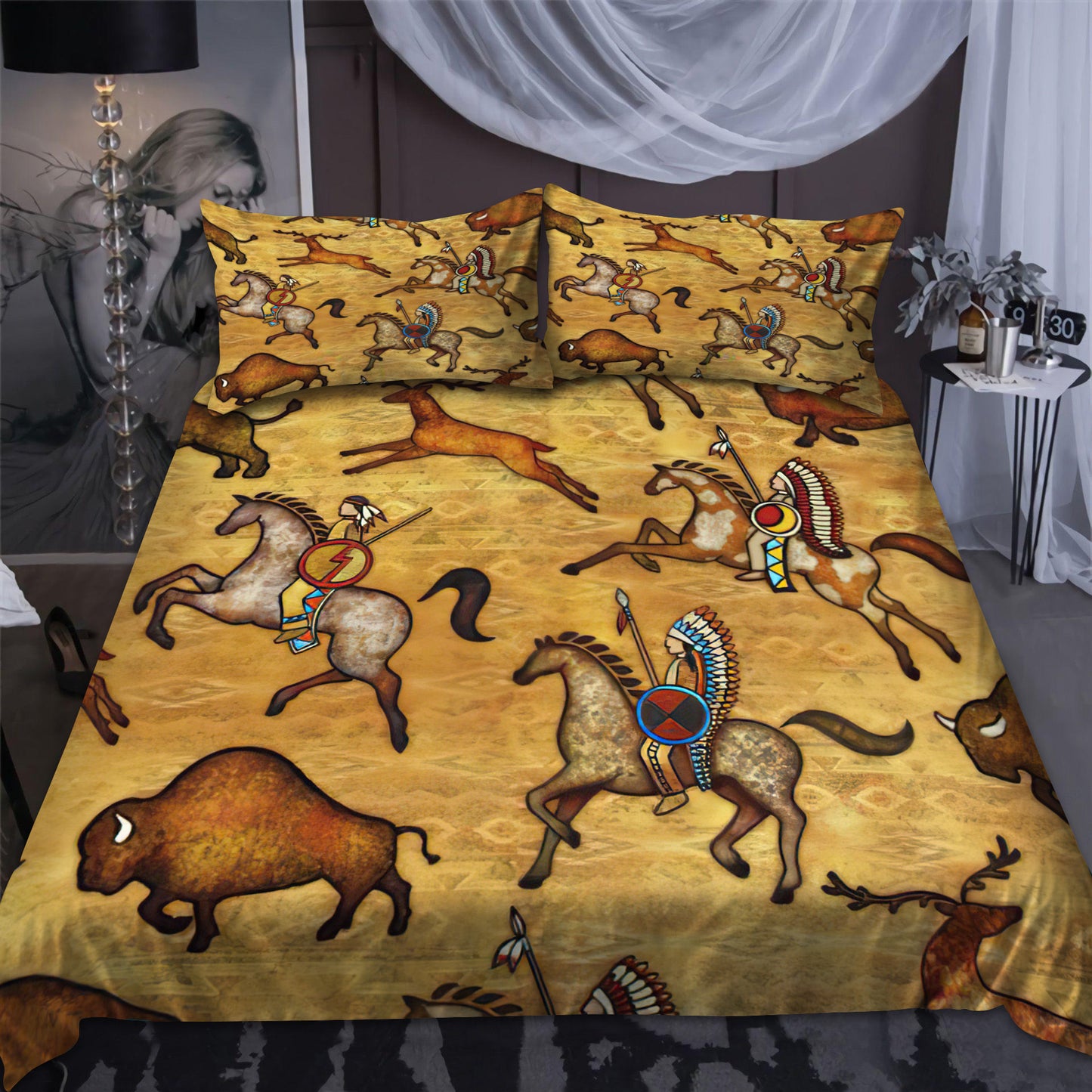 Horse Native American 3D All Over Printed Bedding Set