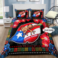 Customize Name Loving Puerto Rico Bedding Set