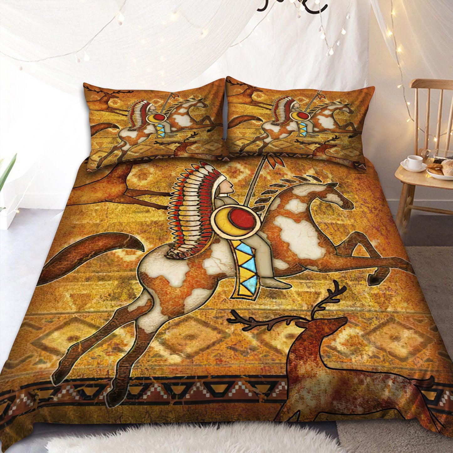 Horse Native American 3D All Over Printed Bedding Set