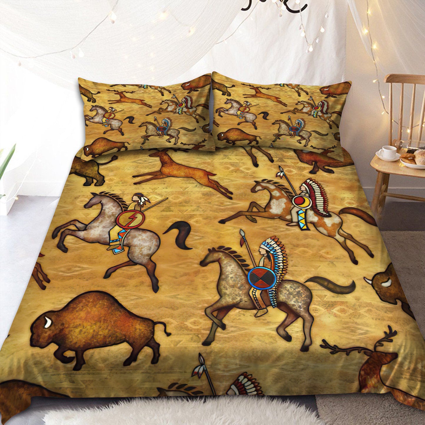 Horse Native American 3D All Over Printed Bedding Set