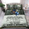 Premium Old Truck Driver And His Queen Bedding Set MEI