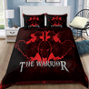 Ancient greece Red tattoo Warrior Greek Mythology 3D design print Bedding Set