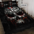 Customize Name Skull Art Bedding Set