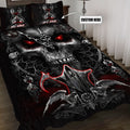 Customize Name Skull Art Bedding Set