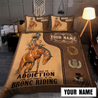 Personalized Name Rodeo Bedding Set To Be Bronc Riding