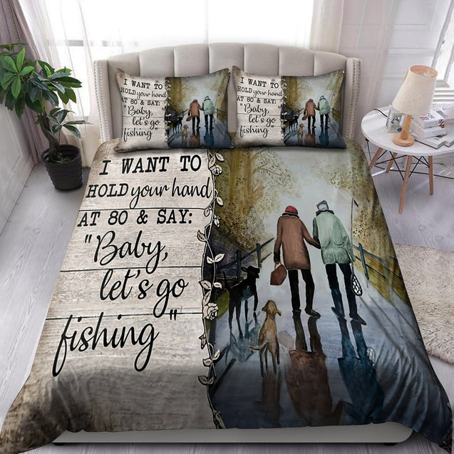 Couple Fishing 3D All Over Printed Bedding Set