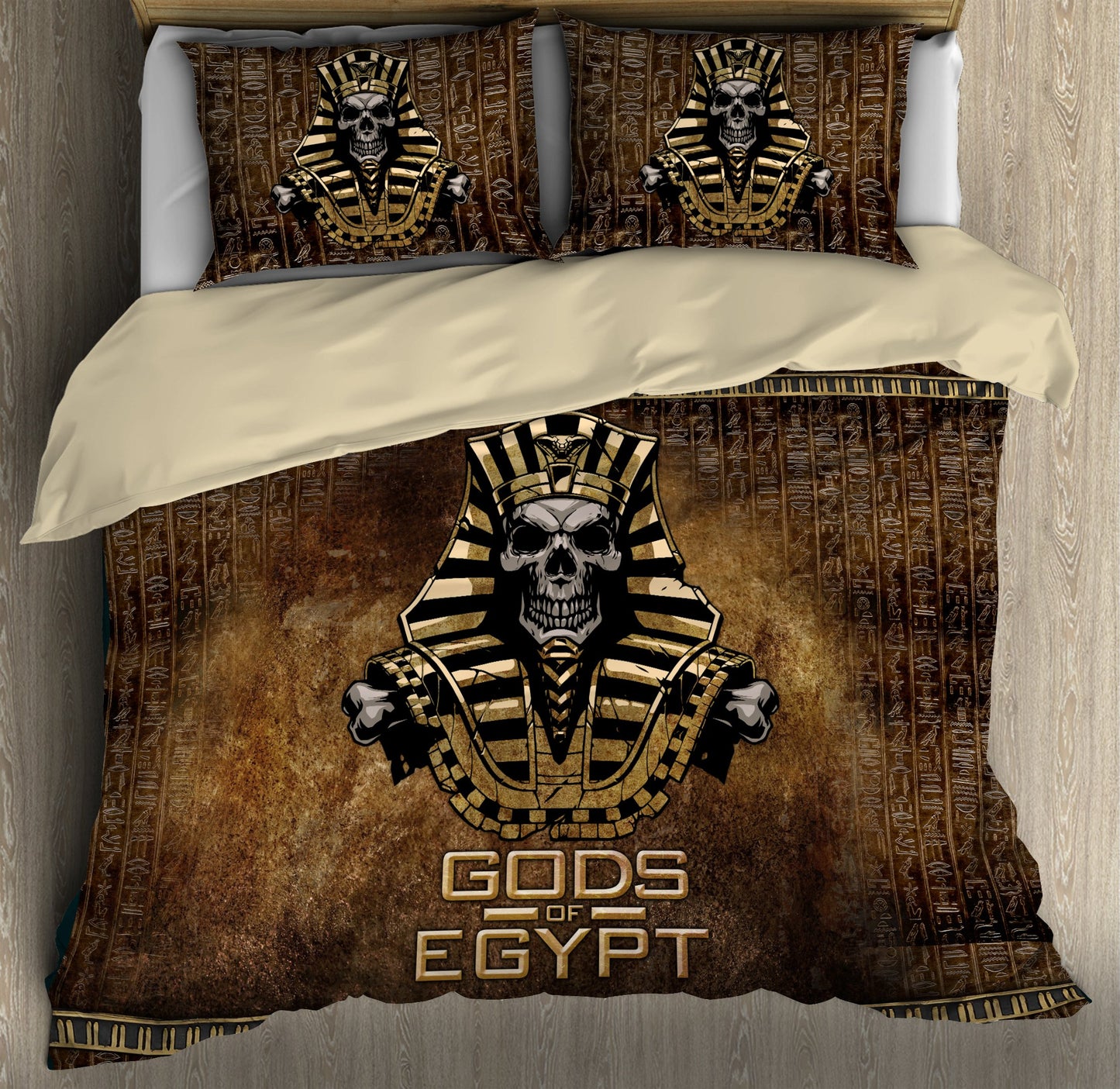 Pharaoh Skull Ancient Egypt 3D Bedding set