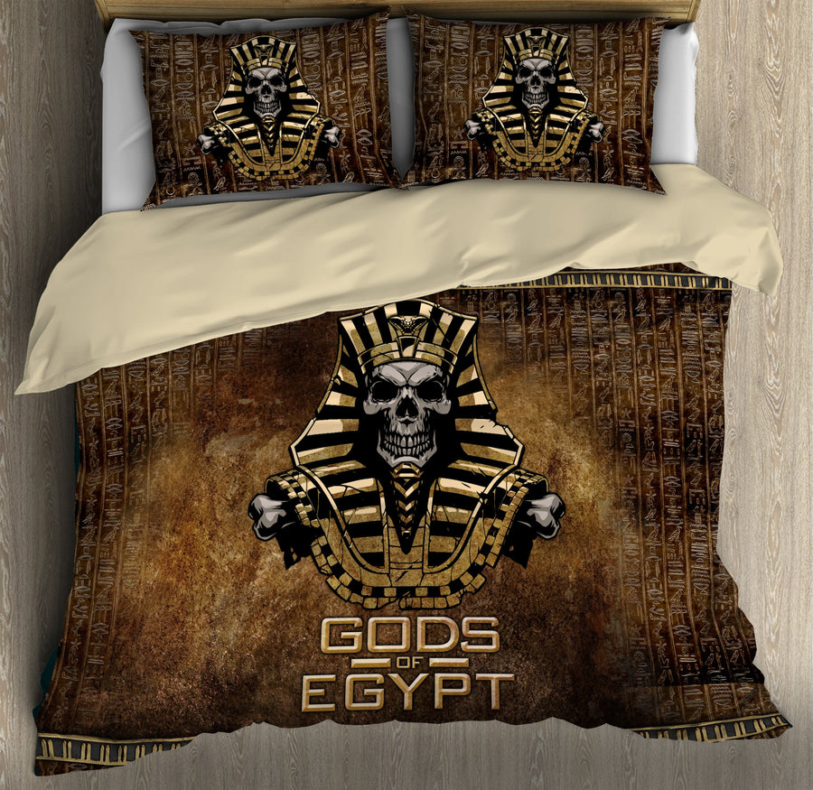 Pharaoh Skull Ancient Egypt 3D Bedding set