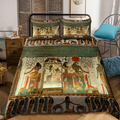 Tomb of nefertari Ancient Egypt 3D Design print Bedding Set