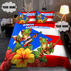 Customize Name Coqui Puerto Rico Bedding Set MH24032101