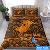 Personalized Name Bull Riding Rodeo Bedding Set