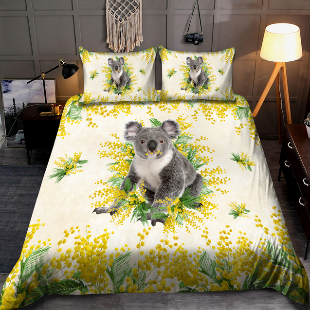 Australia Koala Golden Wattle bedding set