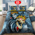 Customize Name King And Queen Skull Bedding Set HHT08062125