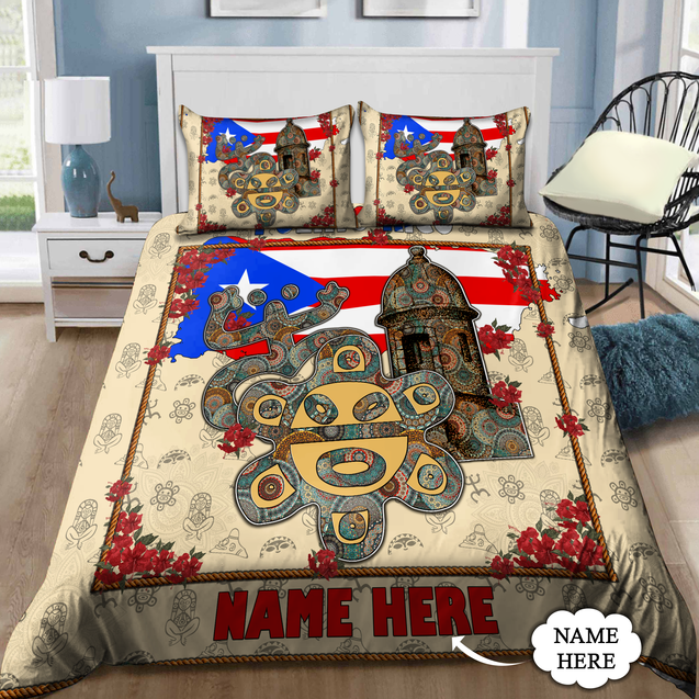 Customize Name Puerto Rico Bedding Set TNA22032102