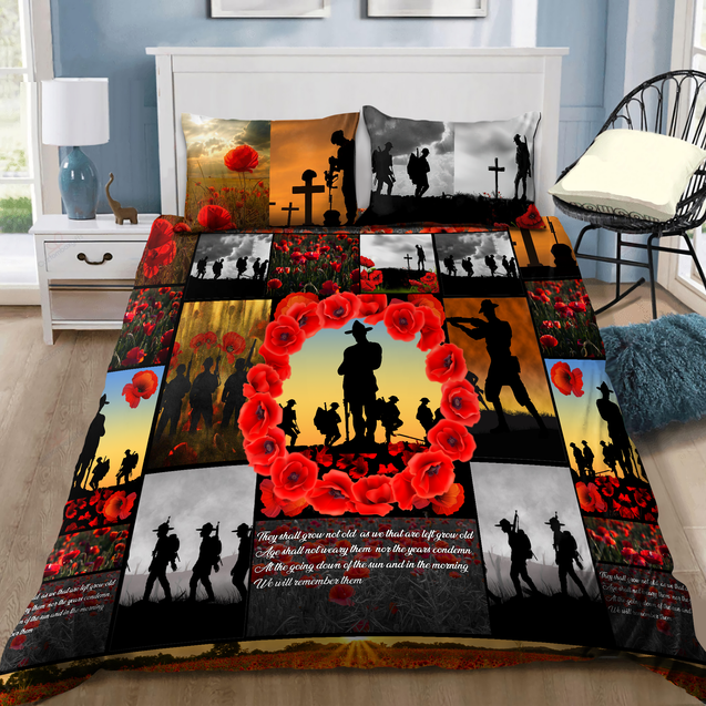 Premium Bedding Set Remember Anzac Day ML