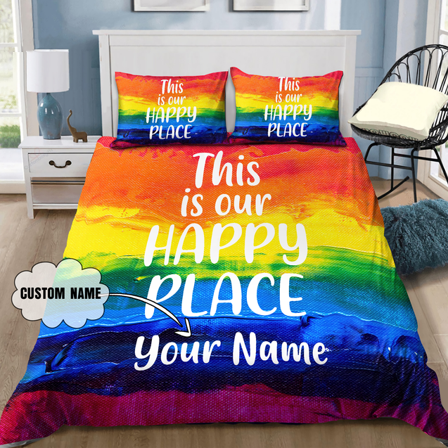 Customize Name LGBT Pride Bedding Set SN20052103