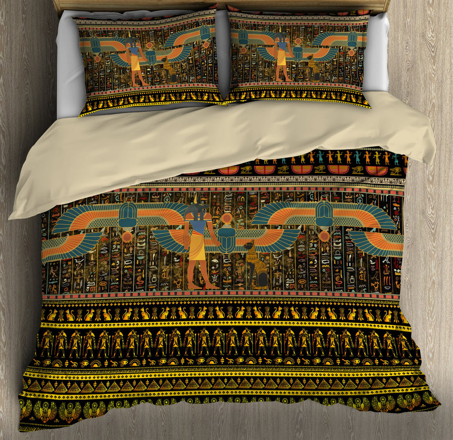 Ancient Egyptian Mythology Culture 3D print Bedding set