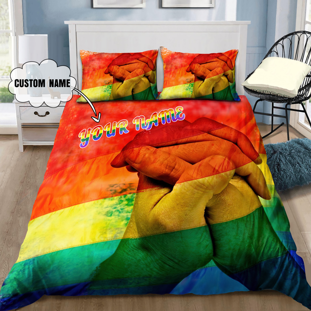 Customize Name LGBT Pride Bedding Set SN19052105